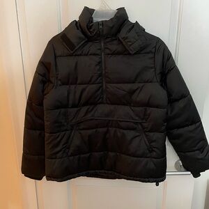 Zara pullover puffer with detachable hood